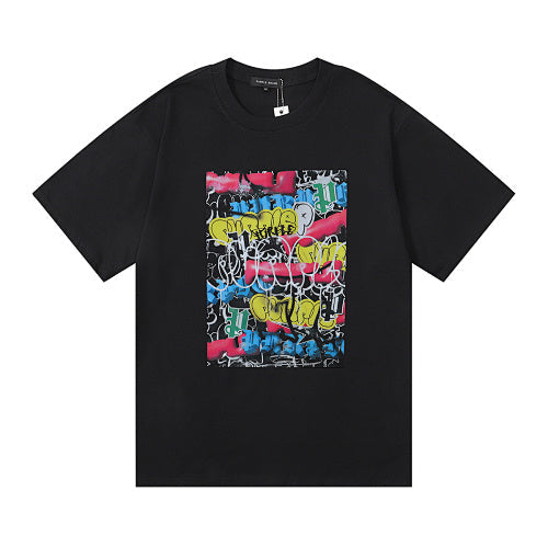 New Purple Short-Sleeve T-Shirt - Black