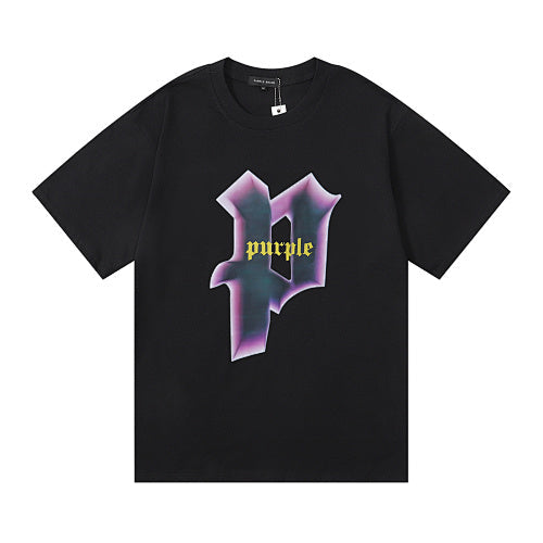 New Purple Short-Sleeve T-Shirt - Black