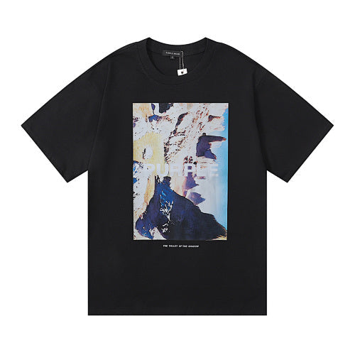 New Purple Short-Sleeve T-Shirt - Black