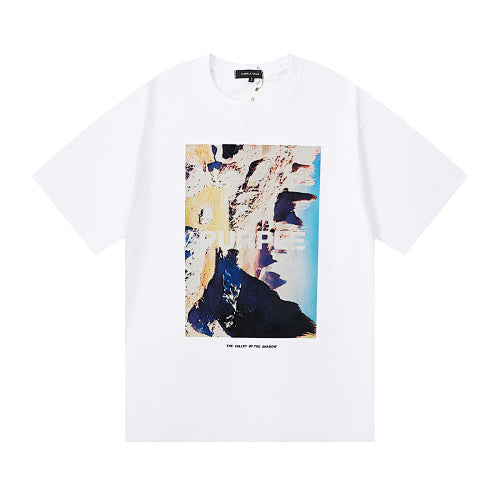 New Purple Short-Sleeve T-Shirt - White