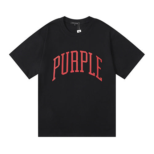 New Purple Short-Sleeve T-Shirt - Black