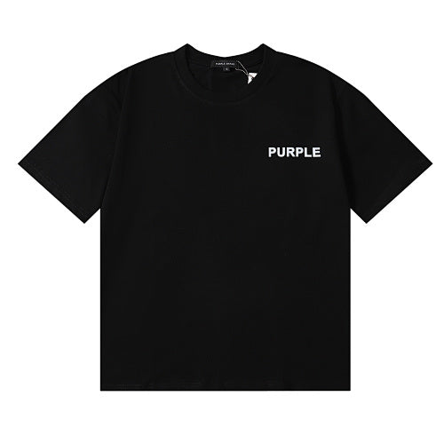 New Purple Short-Sleeve T-Shirt - Black