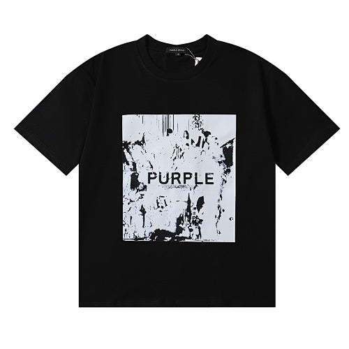 New Purple Short-Sleeve T-Shirt - Black