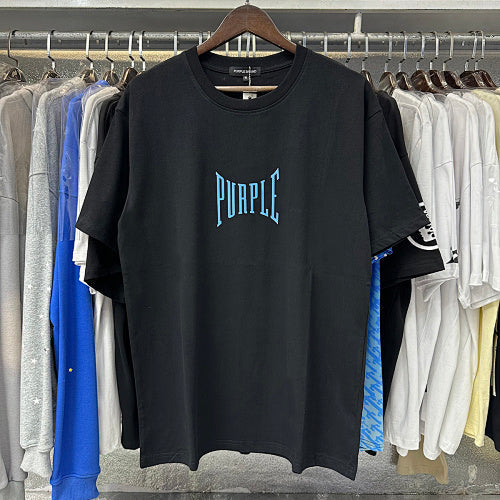 New Purple Short-Sleeve T-Shirt - Black