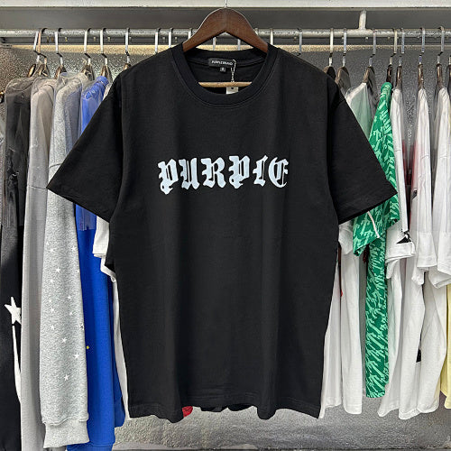 New Purple Short-Sleeve T-Shirt - Black