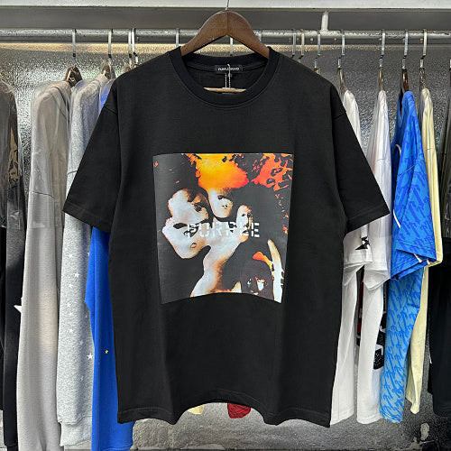 New Purple Short-Sleeve T-Shirt - Black