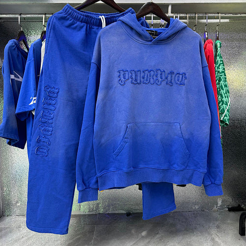 New Purple Short-Sleeve T-Shirt - Blue