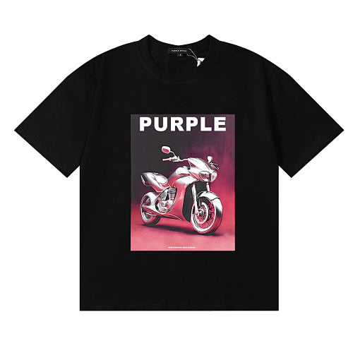New Purple Short-Sleeve T-Shirt - Black