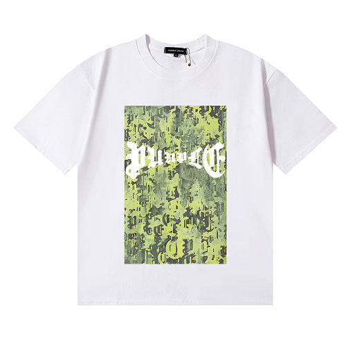 New Purple Short-Sleeve T-Shirt - White