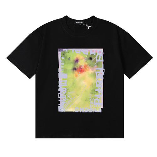 New Purple Short-Sleeve T-Shirt - Black