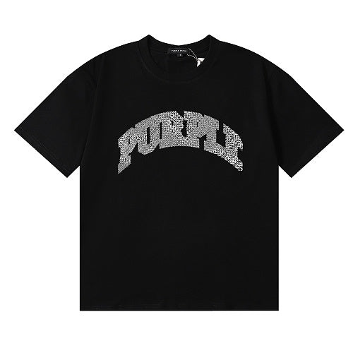New Purple Short-Sleeve T-Shirt - Black