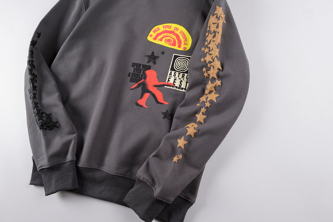 Travis Scott ts Astrofest Cactus Jack Hoodie 巡演音乐节卫衣 - view 4