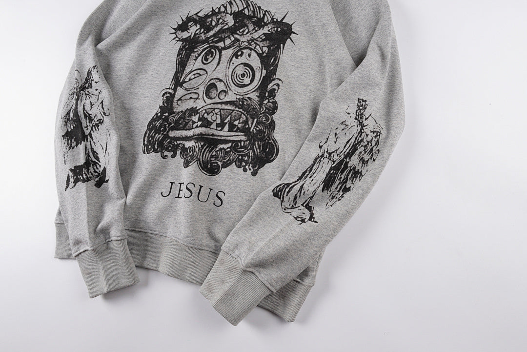 村上KaiKai KiKiSTM×TM SWEAT jesus/GRY毛 - view 5