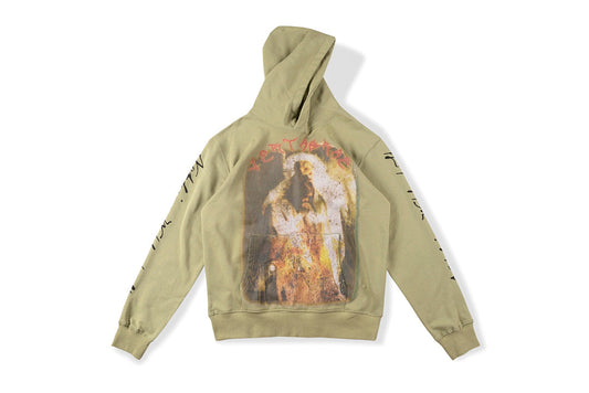 VERTABRAE ARMY GREEN PRAYING HOODIE圣灵祈祷男女套头卫衣 - view 12