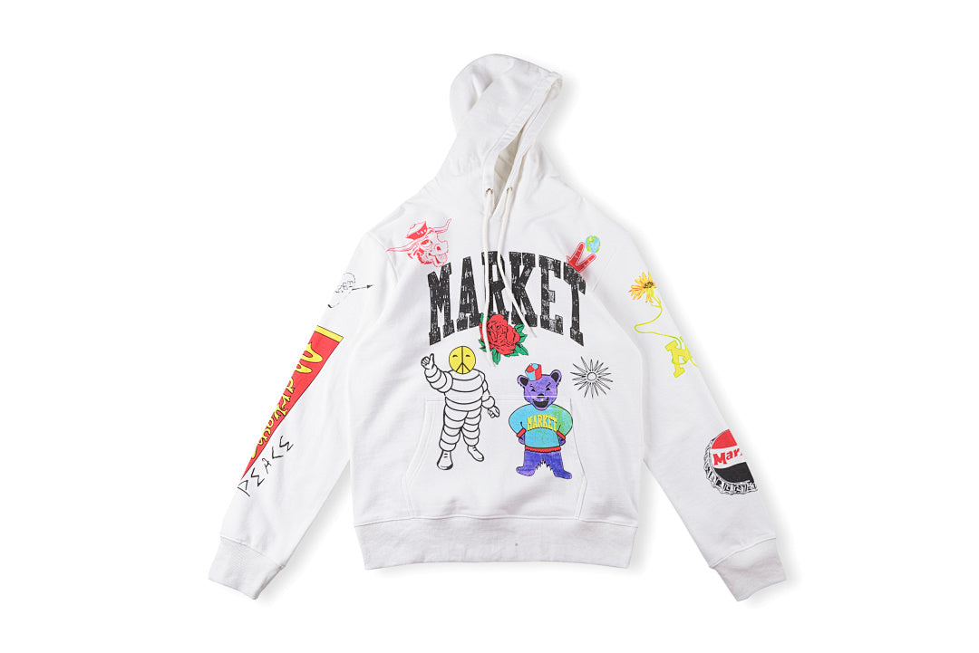 SMILEYR MARKET MOSAIC HOODIE图案印花秋冬百搭卫衣 - view 10