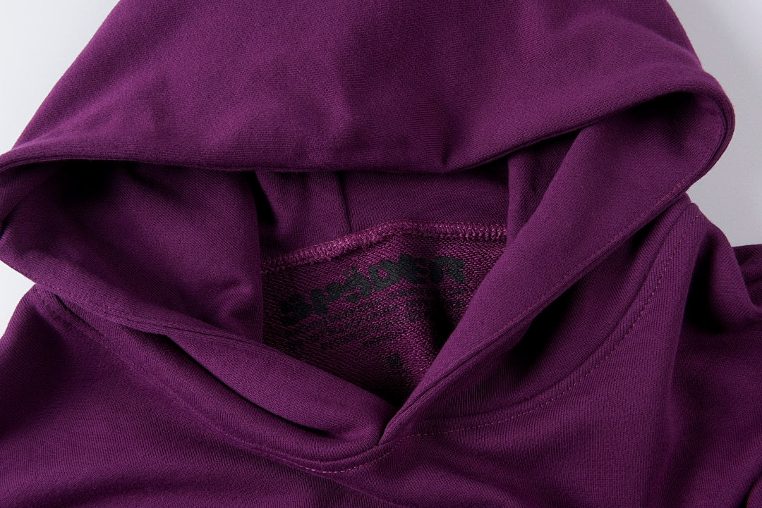 蜘蛛网明星同款Sp5der 555555 Swarovski Hoodie闪片连帽卫衣 - view 4