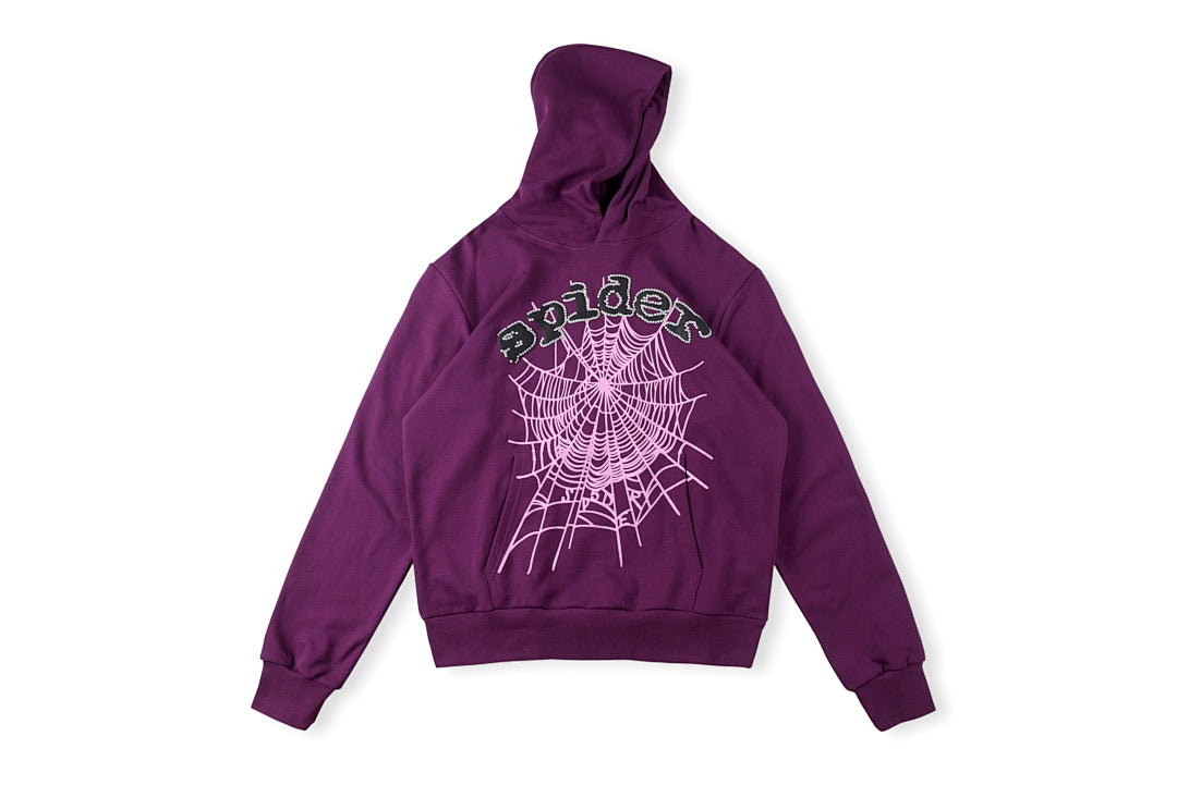 蜘蛛网明星同款Sp5der 555555 Swarovski Hoodie闪片连帽卫衣 - view 12