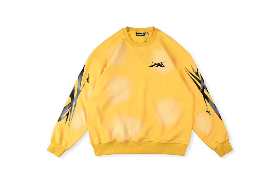 Hellstar Studios Sports Crewneck hoodie logo圆领男女套头卫衣 - view 4
