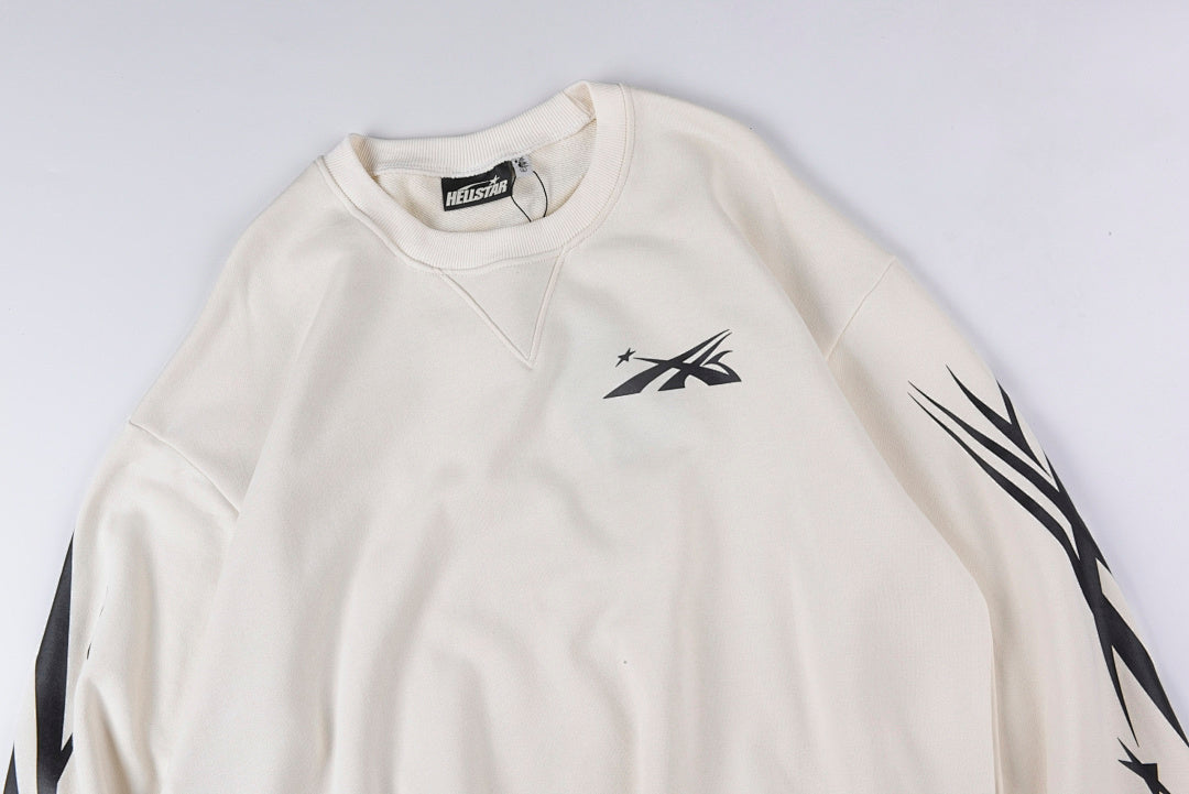 Hellstar Studios Sports Crewneck hoodie logo圆领男女套头卫衣 - view 11