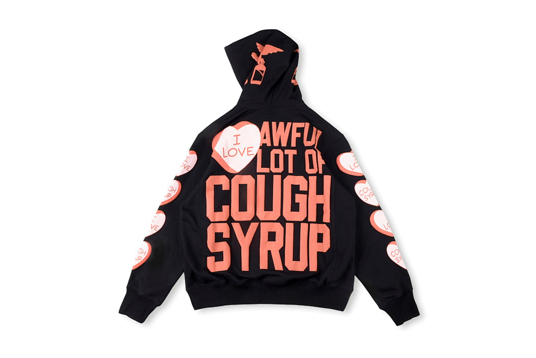 2024欧美潮That's A Awful Lot of Cough Syrup 爱心运动休闲卫衣 - view 1