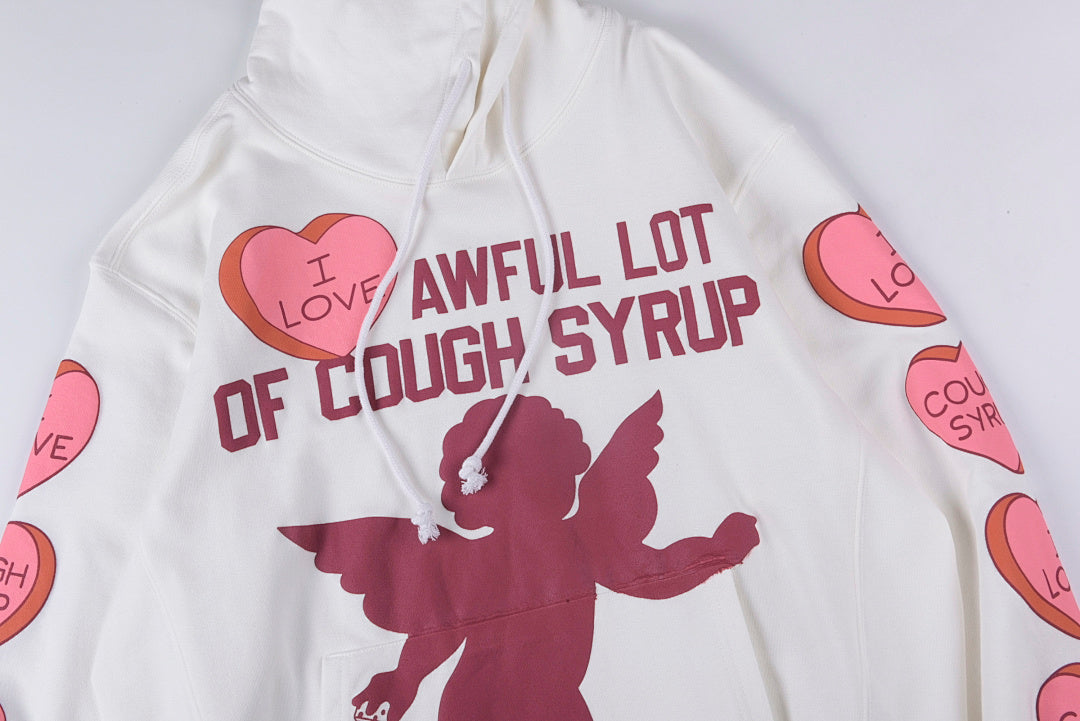 2024欧美潮That's A Awful Lot of Cough Syrup 爱心运动休闲卫衣 - view 9