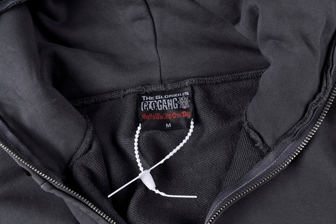 Glo Gang Renegades Full Zip Hoodie 卡通印花拉链连帽卫衣 - view 2