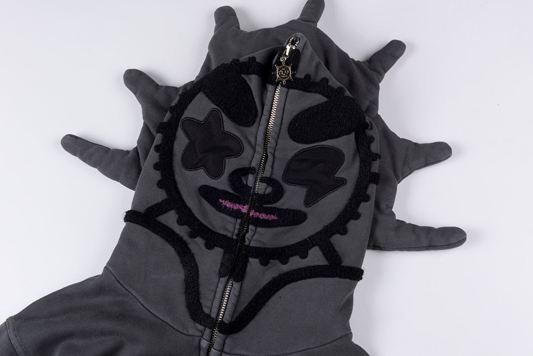 Glo Gang Renegades Full Zip Hoodie 卡通印花拉链连帽卫衣 - view 3