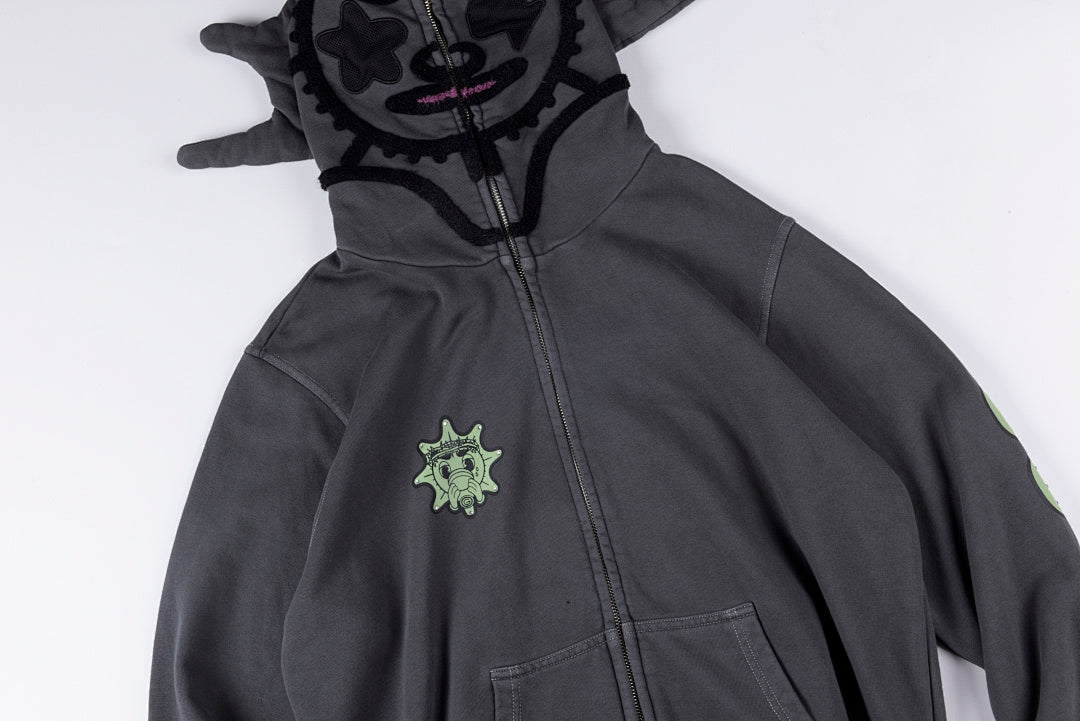 Glo Gang Renegades Full Zip Hoodie 卡通印花拉链连帽卫衣 - view 8