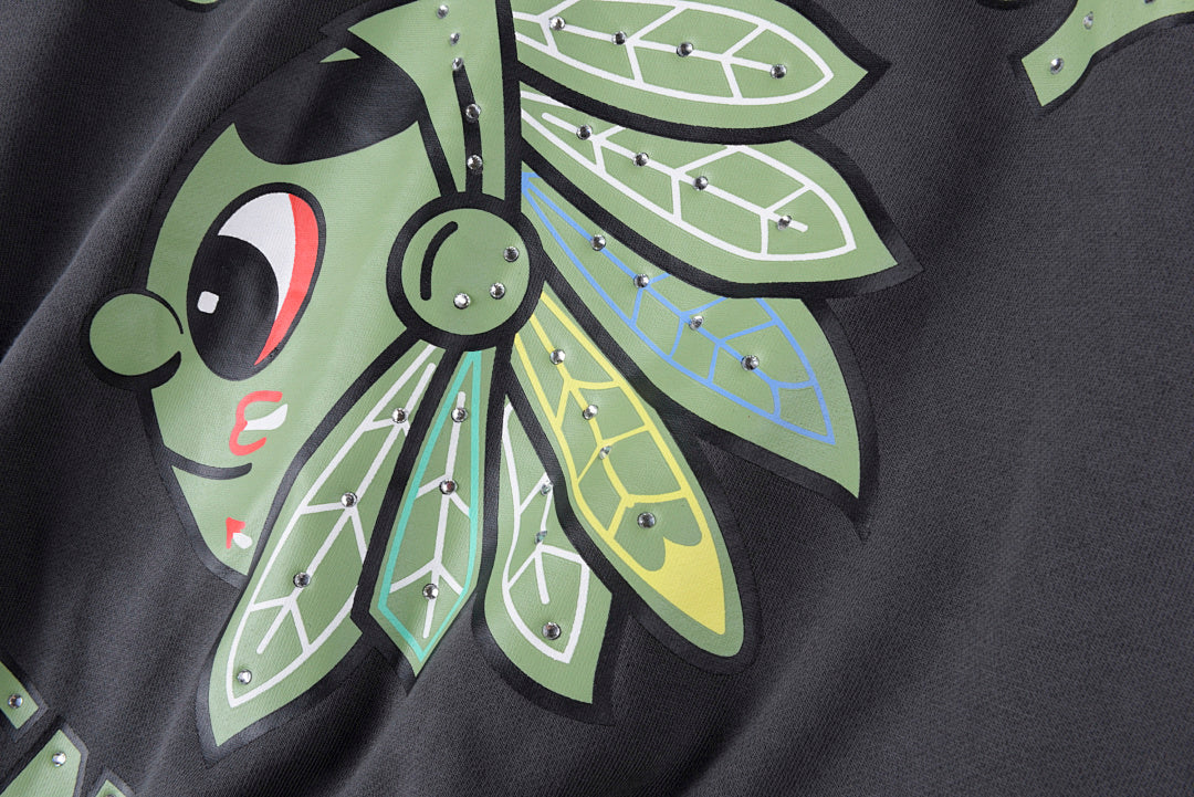 Glo Gang Renegades Full Zip Hoodie 卡通印花拉链连帽卫衣 - view 9