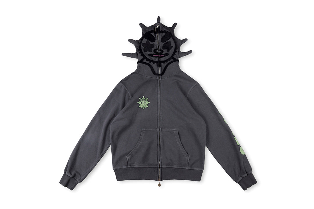 Glo Gang Renegades Full Zip Hoodie 卡通印花拉链连帽卫衣 - view 14