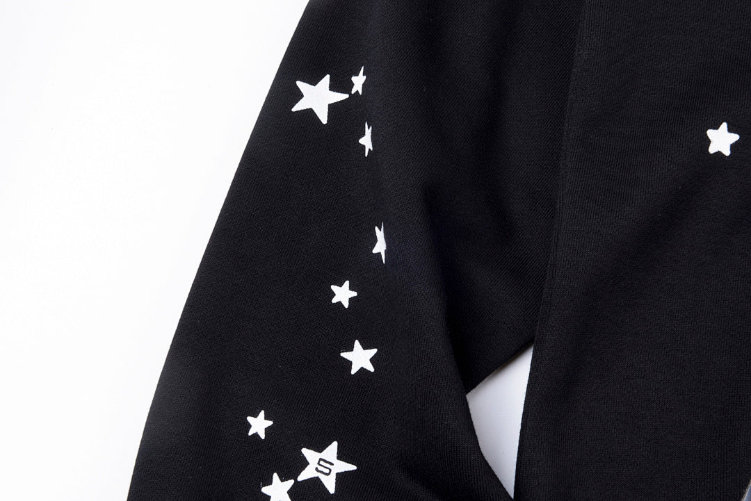 Sp5der worldwide 55555 Jeffery Hoodie星星字母休闲长裤 - view 2