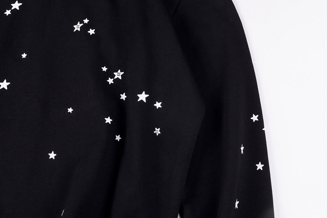 Sp5der worldwide 55555 Jeffery Hoodie星星字母休闲长裤 - view 7