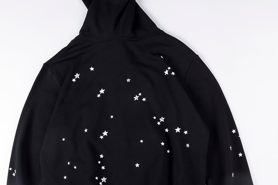 Sp5der worldwide 55555 Jeffery Hoodie星星字母休闲长裤 - view 8