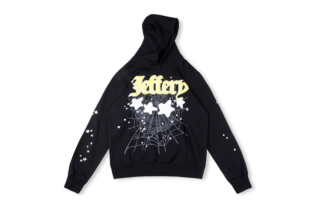 Sp5der worldwide 55555 Jeffery Hoodie星星字母休闲长裤 - view 10