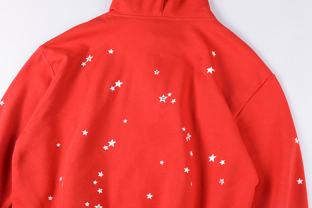 Sp5der 555555 Atlanta Hoodie发泡印花拉链卫衣 - view 9