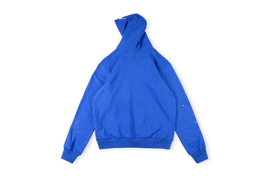 Sp5der 555555 Hoodie 经典蜘蛛网印花男女休闲连帽卫衣 - view 1