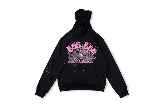 Sp5der 555555 Hoodie 经典蜘蛛网印花男女休闲连帽卫衣 - view 13