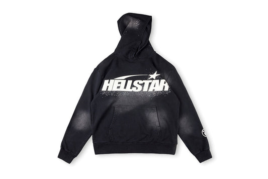 Hellstar Studios Hoodie 大logo洗水重工镶钻休闲连帽卫衣 - view 12