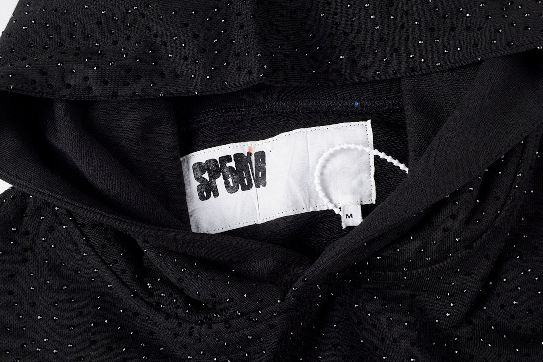 Sp5der worldwide 555555 SPIDER hoodie满烫钻蜘蛛套装卫衣 - view 12