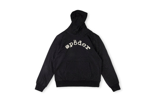 Sp5der worldwide 555555 SPIDER hoodie满烫钻蜘蛛套装卫衣 - view 20