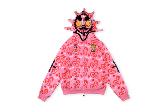 Glo Gang The Glory Full Zip Hoodie 饮料卡通印花烫钻拉链卫衣 - view 17