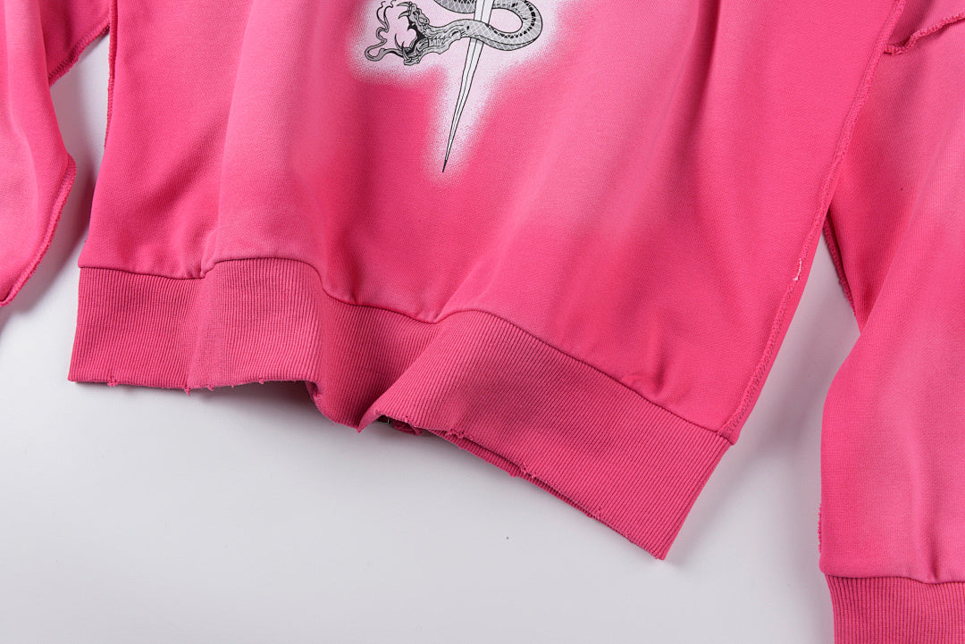 Lost intricacy Lavender Zip Up Hoodie 洗水拉链连帽卫衣 - view 8