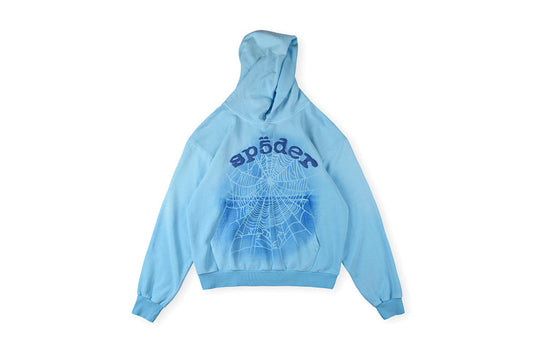 Sp5der 555555 Hoodies 经典蜘蛛网印花男女休闲套装连帽卫衣 - view 9