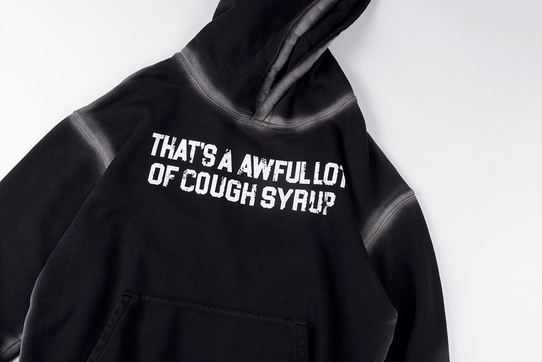 That's A Awful Lot of Cough Syrup 字母印花休闲套装卫衣 - view 6
