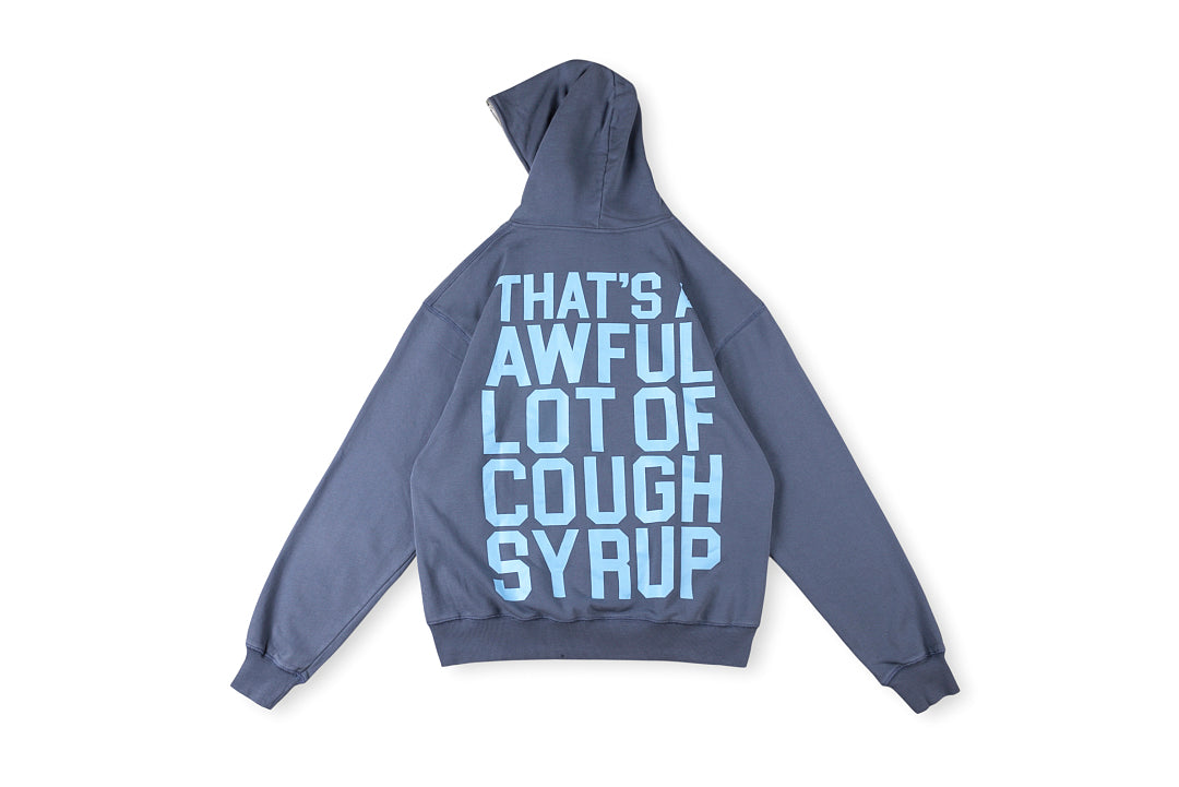 That's A Awful Lot of Cough Syrup裂纹印花休闲套装卫衣 - view 1