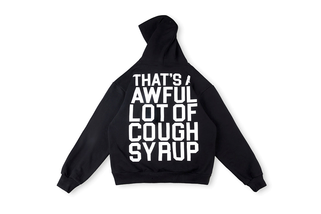 That's A Awful Lot of Cough Syrup裂纹印花休闲套装卫衣 - view 7