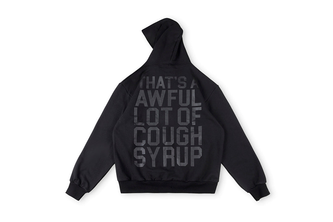That's A Awful Lot of Cough Syrup裂纹印花休闲套装卫衣 - view 9