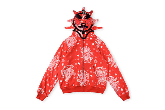 Glo Gang The Glory Full Zip Hoodie饮料卡通印花刺绣拉链卫衣 - view 15