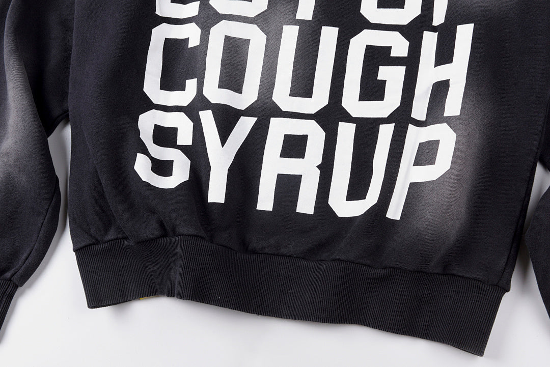That's A Awful Lot Of Cough Syrup Hoodie骷髅骨骼刺绣连帽卫衣 - view 9