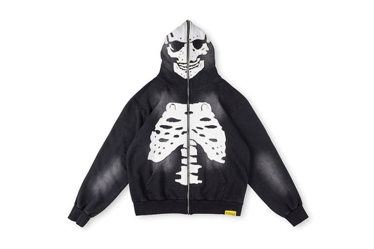 That's A Awful Lot Of Cough Syrup Hoodie骷髅骨骼刺绣连帽卫衣 - view 12